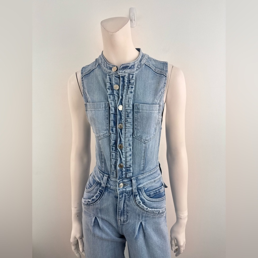 Denim Blue Women Jeans Overalls - Picture 7 of 10